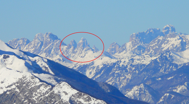 Identificazione cima alpi nord orientali